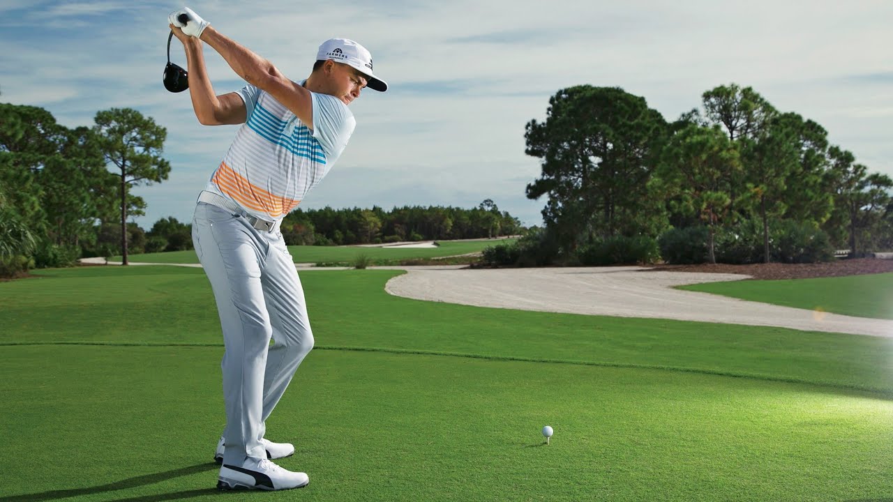2018-2019 Rickie fowler Powerful Driver Golf Swing
