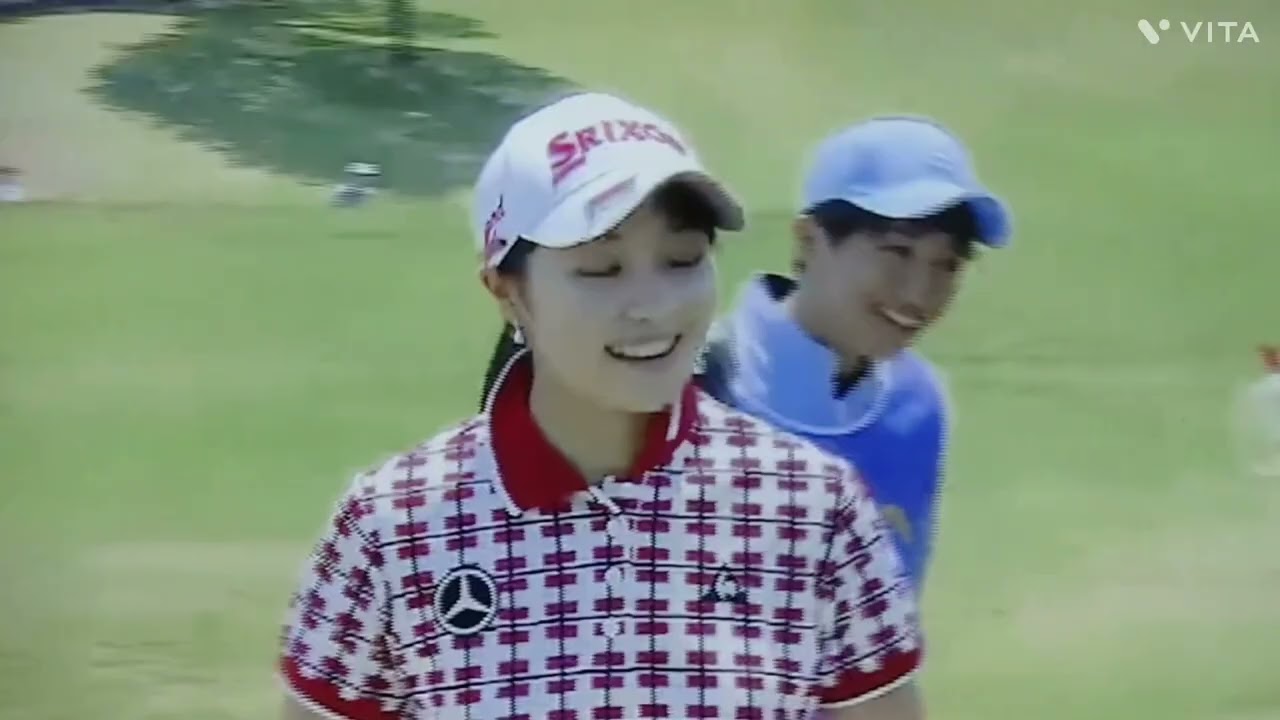 三浦  桃香プロ❤️今週4年ぶりにツアー復帰👍打ったボールが観客のリュクの中へ☺️珍事、初めてみたよ‼️