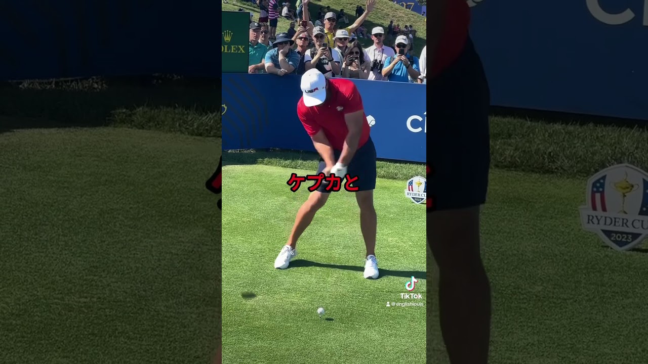 ジャスティン・トーマスのスライスかフックを修正 #ゴルフ #ゴルフ練習 #ゴルフ練習場 する練習法を試してください！