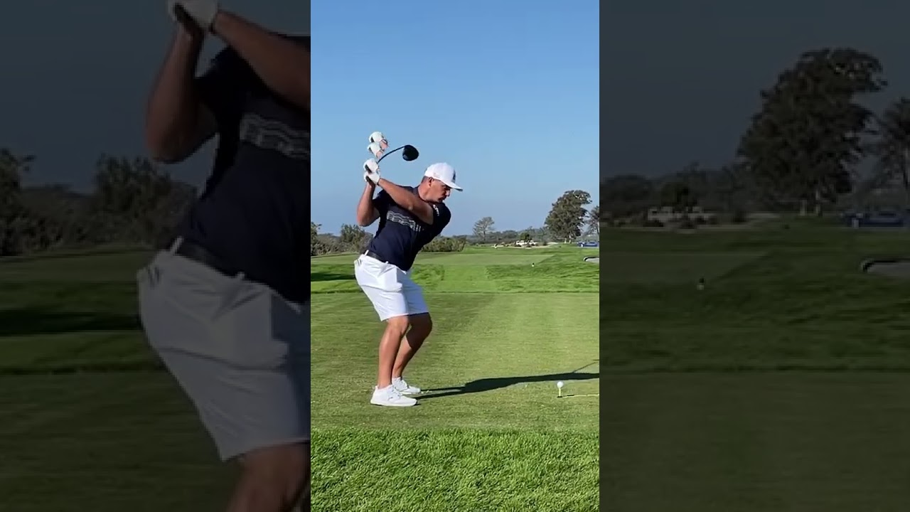 ドラコン選手並のパワー　デシャンボー　スローモーション　#shorts #golf