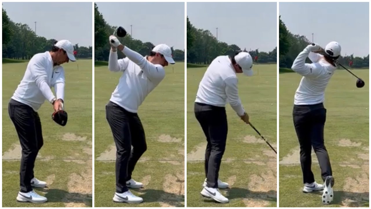Rory Mcilroy Driver Swing and Slowmotion At US Open 2023