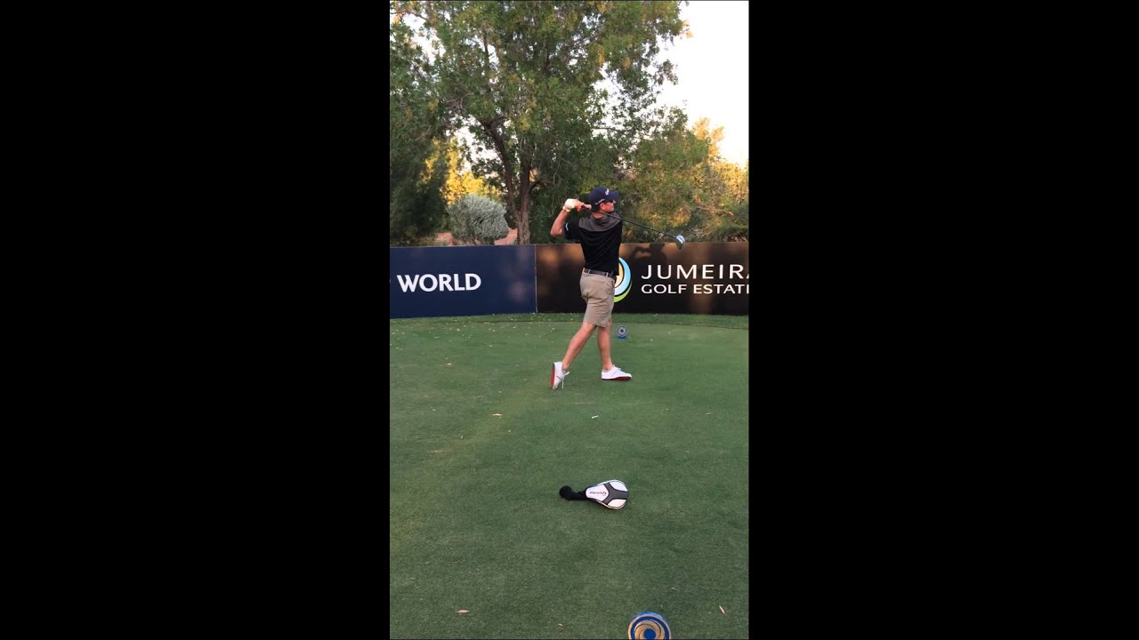 Justin Rose Full Driver Swing Face On