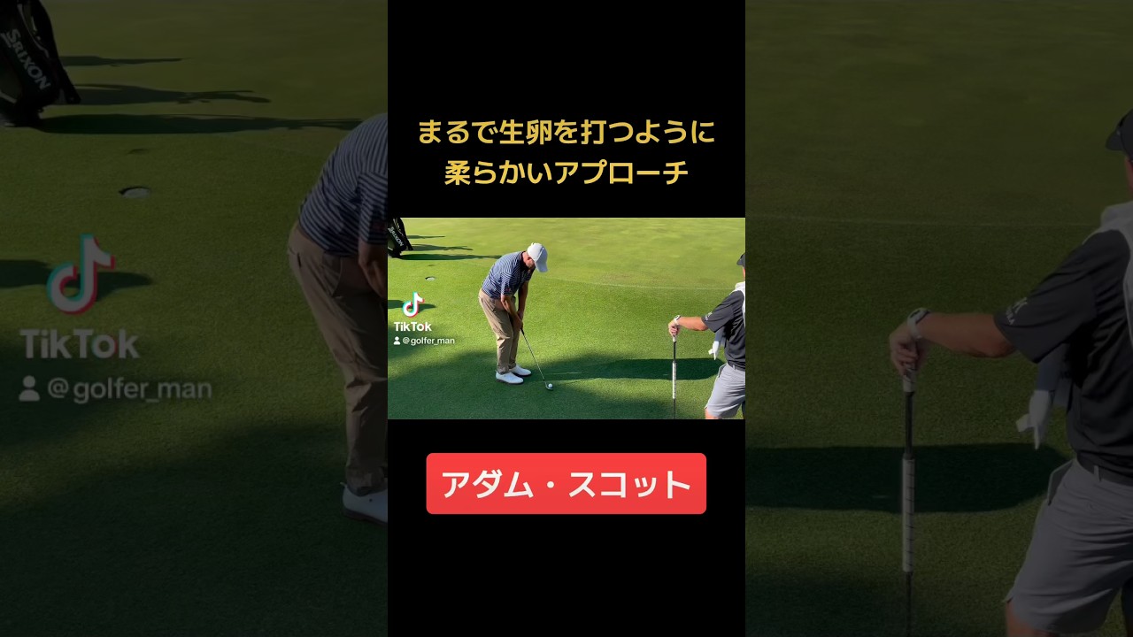 まるで生卵を打つかのように柔らかいアプローチ【アダム・スコット】