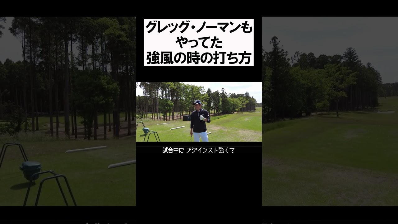 強風の時の打ち方 #shorts  #golf #矢野東 #男子プロ #ゴルフ #グレッグノーマン
