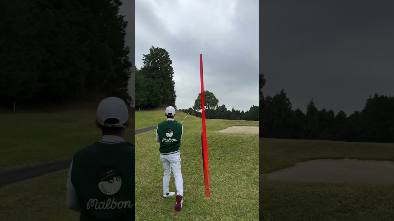 【ゴルフ】木の奥にピンがあるんです　#golf