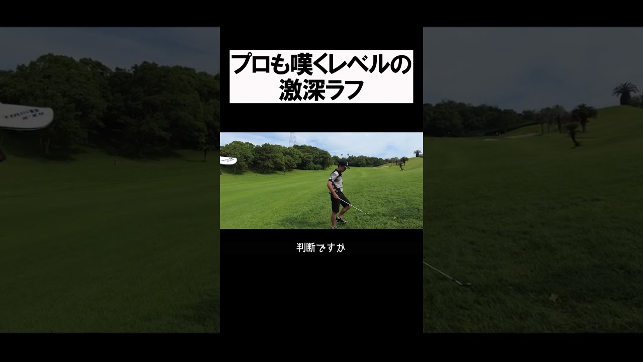 Kochi黒潮カントリークラブ　激深ラフ #shorts  #golf #矢野東 #男子プロ #ゴルフ #ラフ #片岡大育