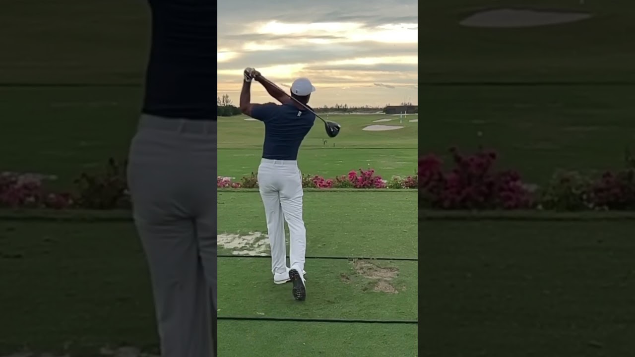 2023 Tiger Woods Awesome New Swing Motion & Slow motion,ゴルフ皇帝「タイガーウッズ」 New スイングモーション＆スローモーション