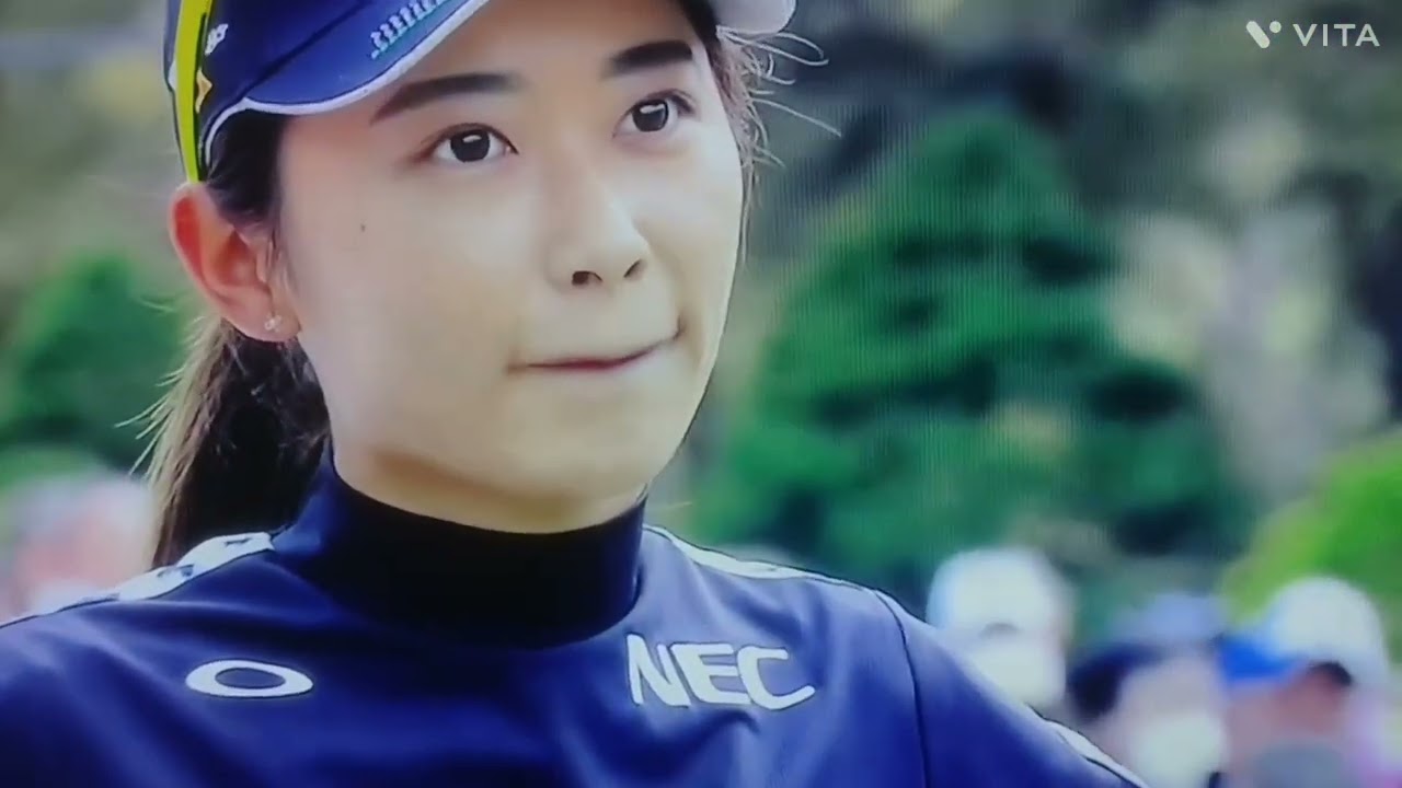 安田 祐香プロ❤️解説者に宮里 藍プロのスイングに似てると解説‼️クールアンドビューティー☺️