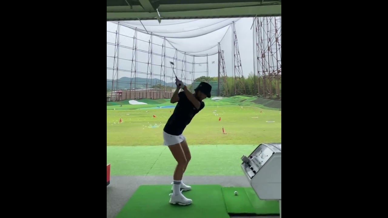 【ゴルフ練習】キム ハヌル（Kim Ha-neul）スローモーションあり
