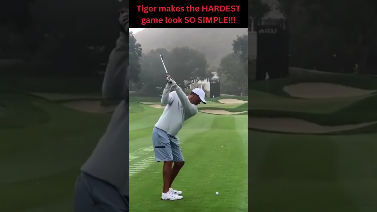 WATCH THIS TO IMPROVE YOUR GOLF SWING!! #tigerwoods #shorts