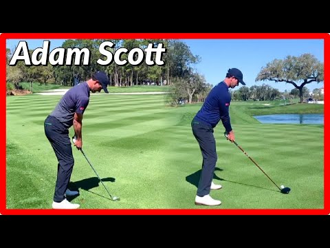 Power Hitter _Adam Scott_ Awesome Swing Motion & Slow Motion, パワーヒッター「アダムスコット」パーフェクトスイング