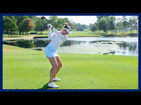 Beauty Golfer_Jessica Korda_Powerful Swing Motion & Slow motion, 美女_ジェシカ・コルダ_パワフルなスイングモーション＆スローモーション