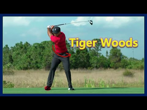 2024 Tiger Woods Fantastic Swing Motion & Warm-Up Practice,タイガー・ウッズの素晴らしいスイングモーションとウォームアップ練習