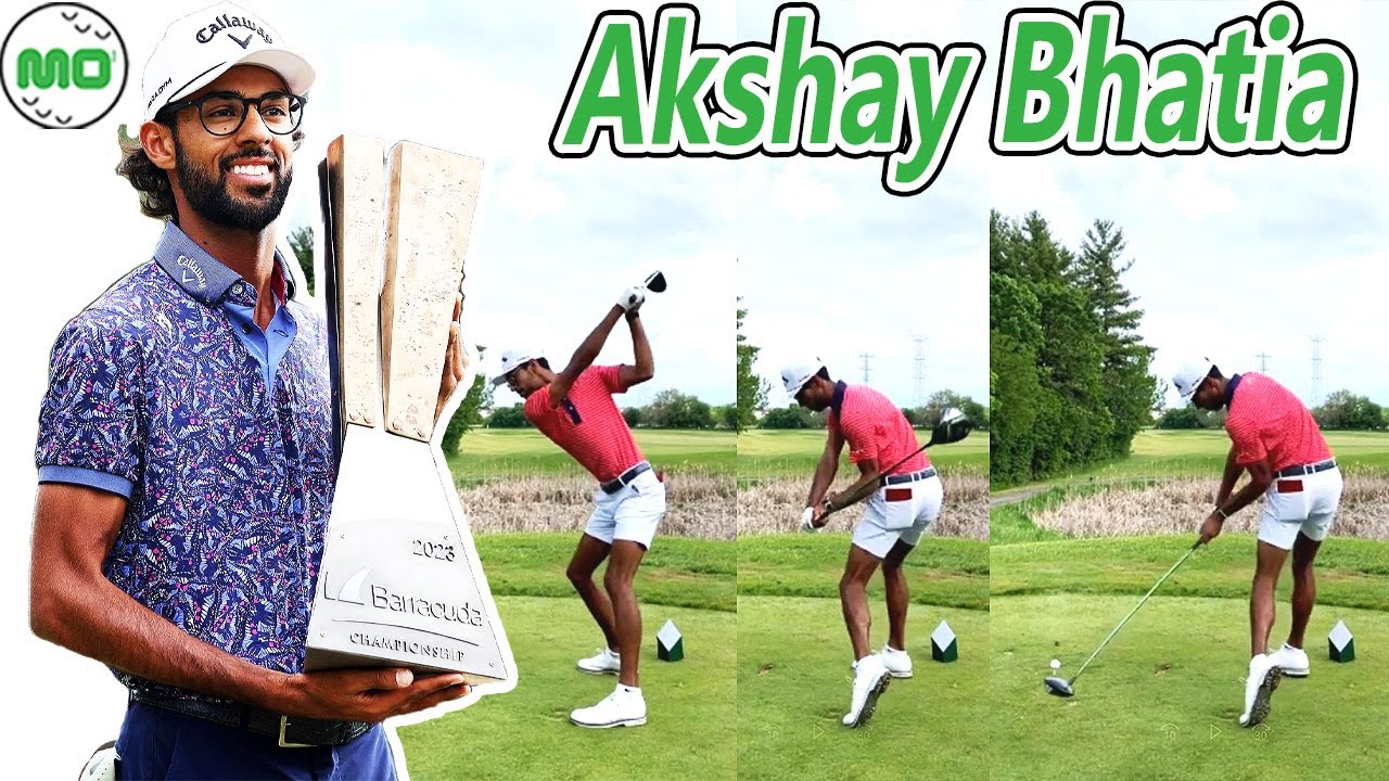 Akshay Bhatia アクシェイ・バティア 米国の男子ゴルフ スローモーションスイング!!!