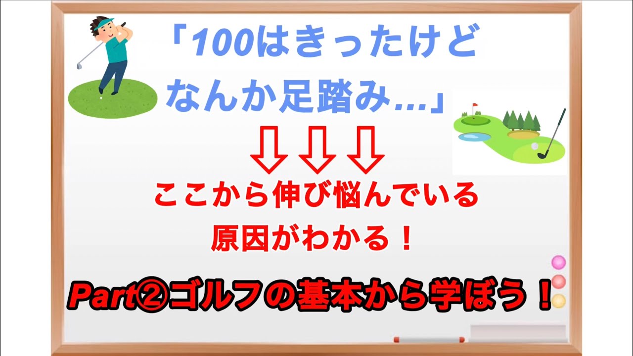 100前後をウロウロ…足踏みしてしまう原因を解説。Part②『ゴルフの基本から学ぼう！』