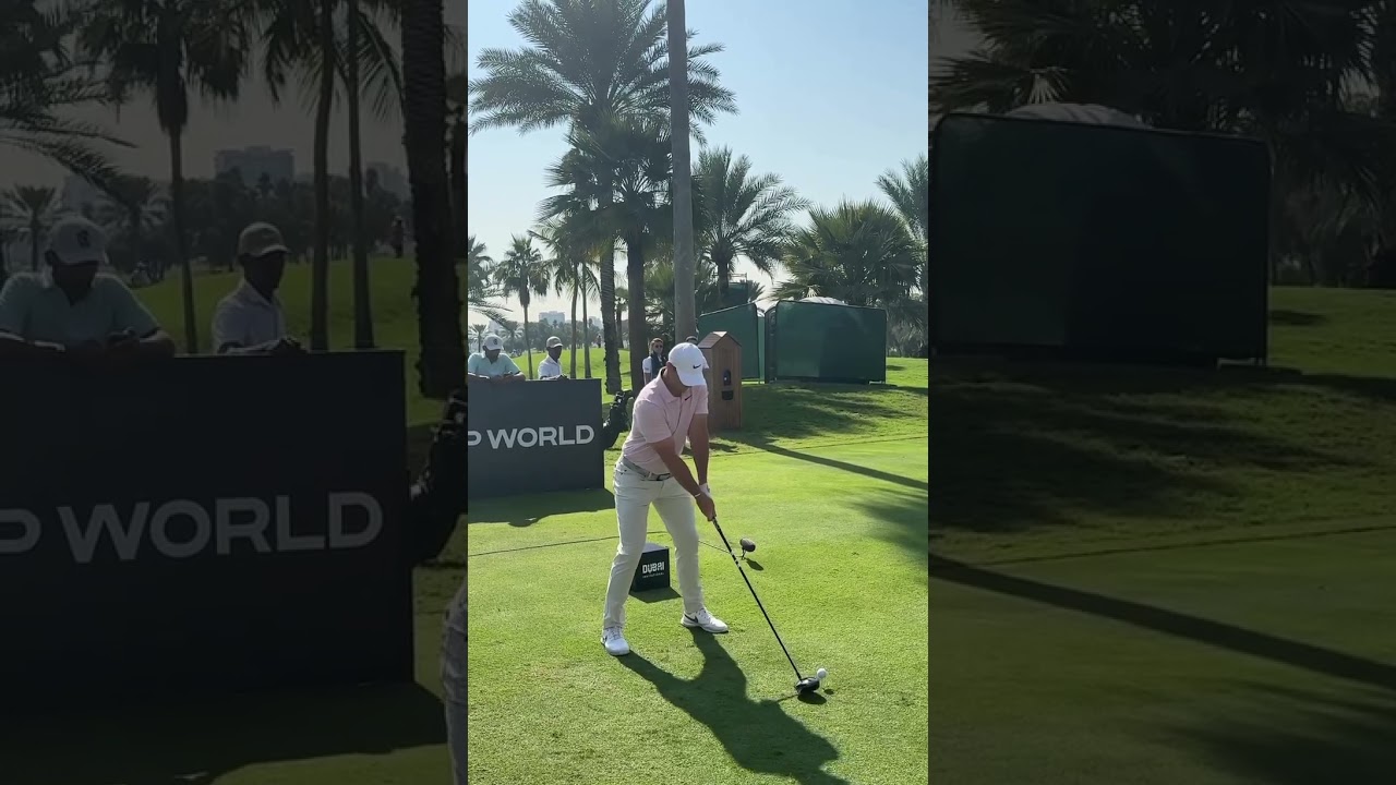 Rory Mcilroy Driver swing at the 2024 Dubai Invitational
