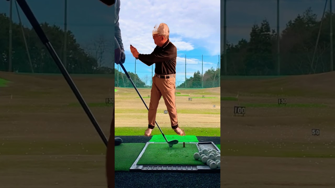 左腕の上げ方、トウーから上げれば、インパクトはフェースオープン