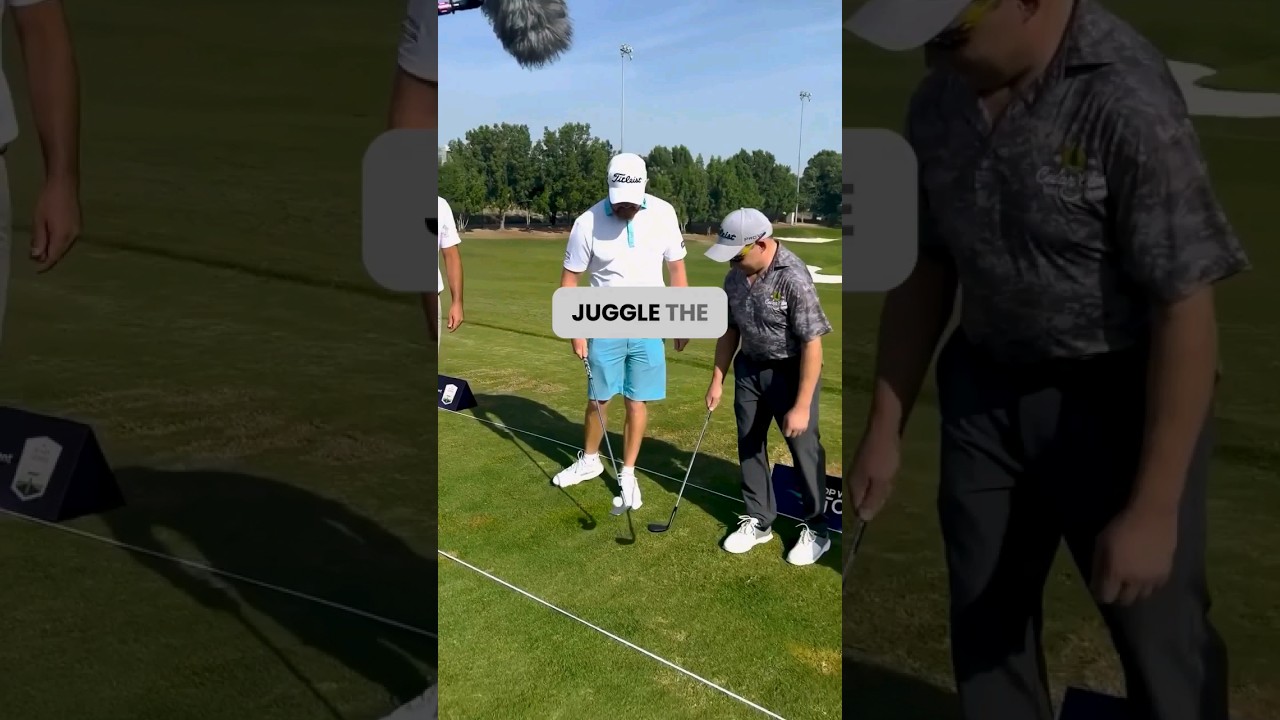 The Golf Ball Keepy-Up Challenge #shorts #viral #dpworldtour