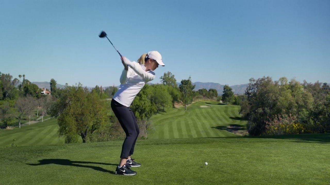 Beauty golfer "Michelle Wie" Powerful Swing Motion & Slow Motion,美女長打者 Michelle Wie パワフルスイングモーション