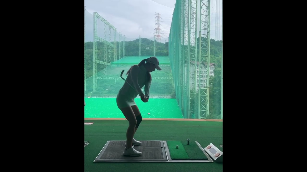 【ゴルフ練習】キム ハヌル（Kim Ha-neul）スローモーションあり