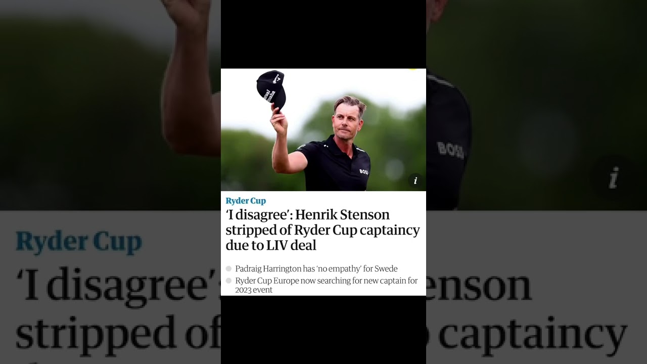 #henrikstenson#rydercup#swede #golf #golfer#2022 #sports #sportsnews #irish #euro #padraigharrington