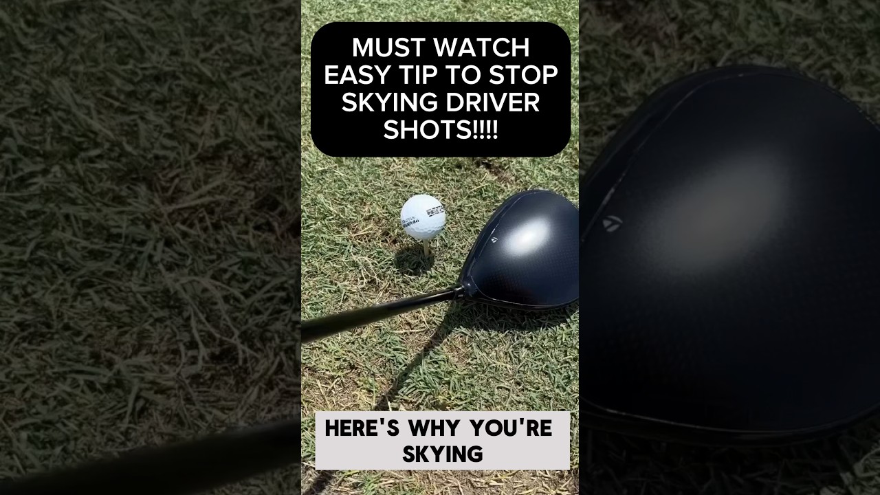 Stop hitting fly balls!! Watch this simple tip and hit father! #golflesson #golfswing #golftips