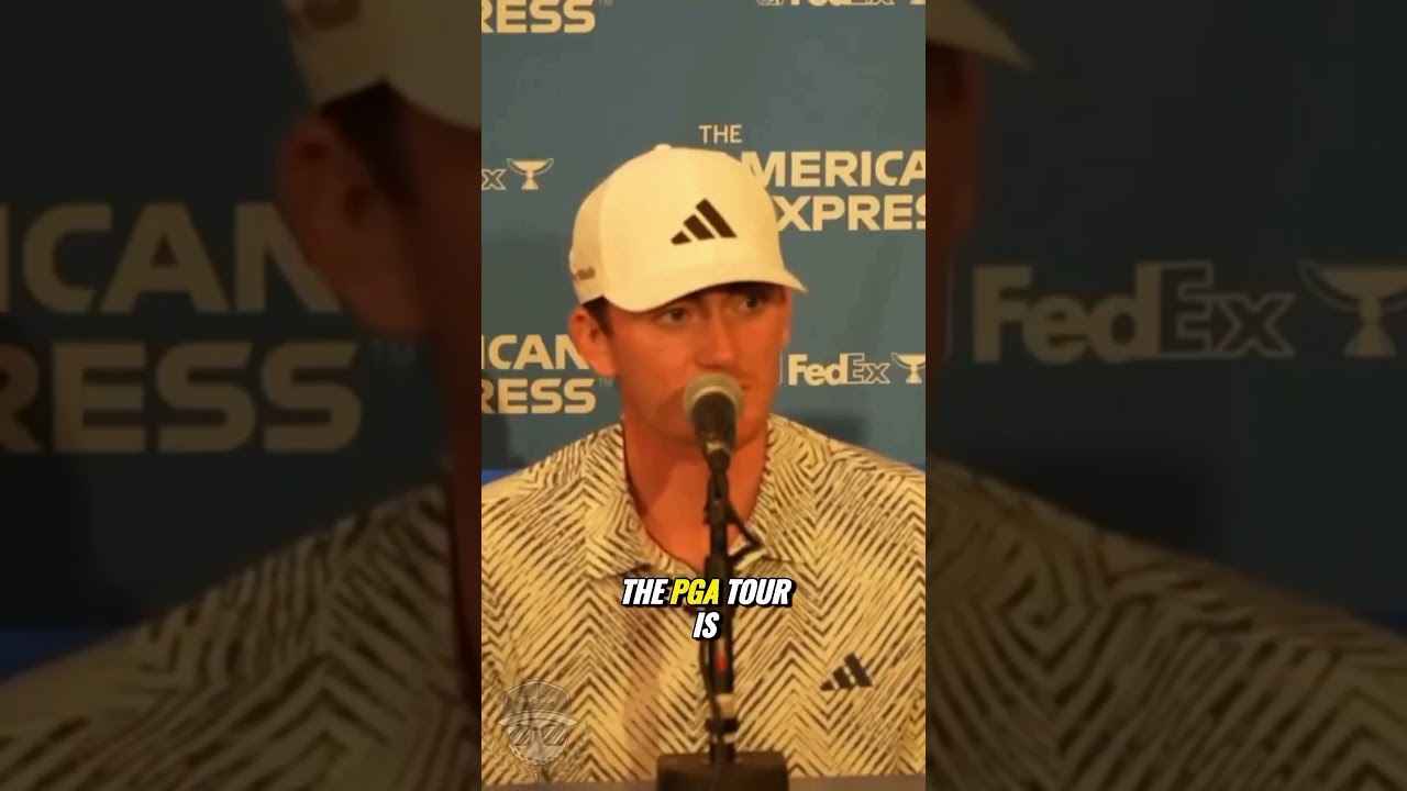 Nick Dunlap Speaks on the pressure he had coming down the final stretch during his victory! 🏌️‍♂️🏆