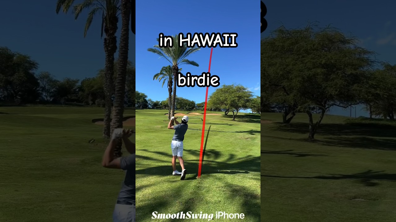 ハワイゴルフ編9🌺🌴2ラウンド目でやっとバーディ#golf #shorts #hawaii