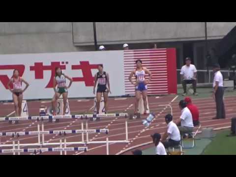 堀池香穂選手（国士館大）女子100mハードル予選4組トップ’13秒57’　～第101回日本陸上選手権～