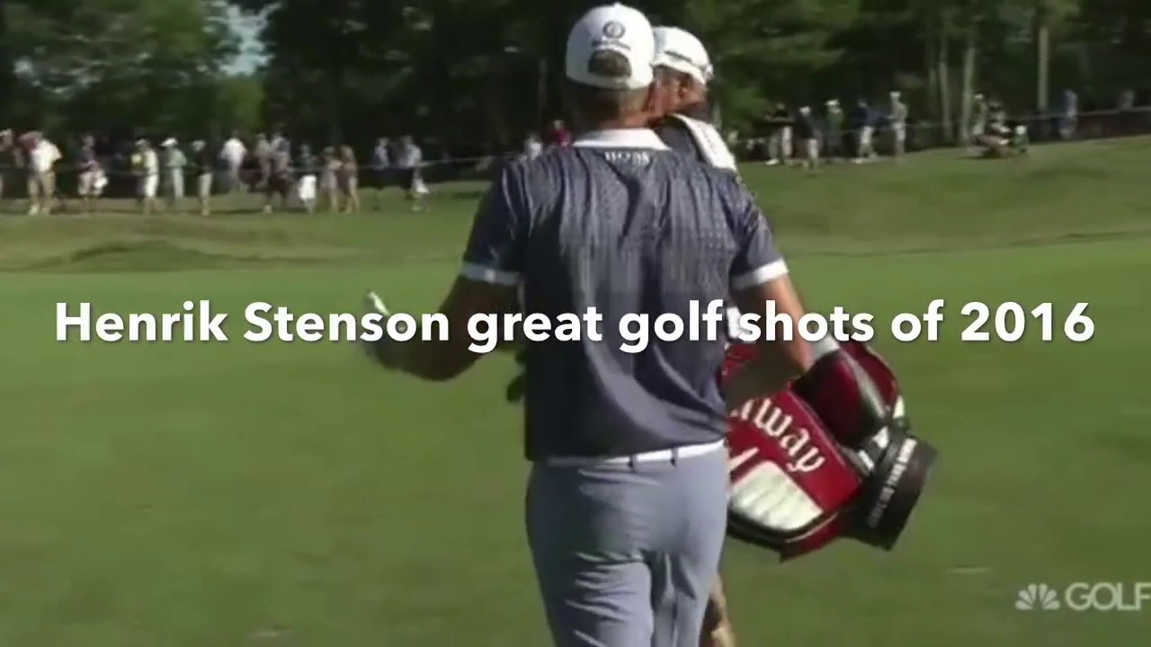 Beautiful golf shots of Henrik Stenson