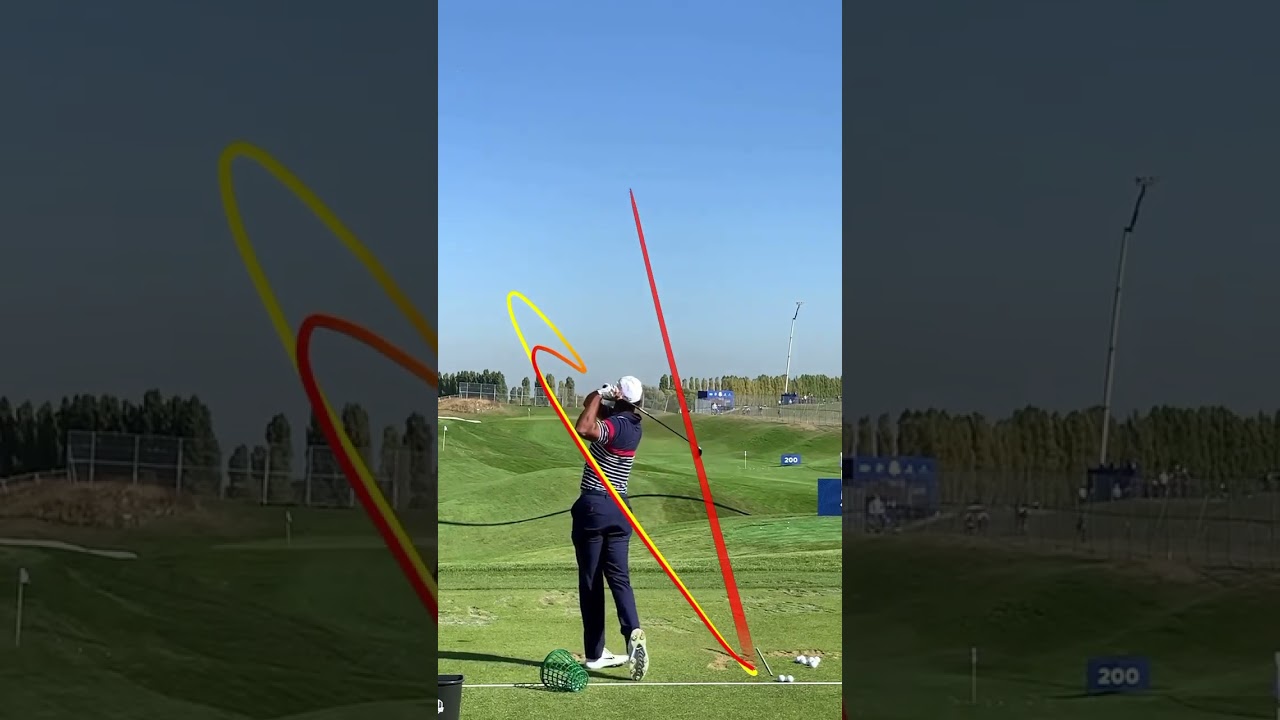 タイガー・ウッズのスーパースイング！ #ゴルフ練習 #美スイング #ゴルフ #美しいスイング #ゴルフ練習場 #神スイング