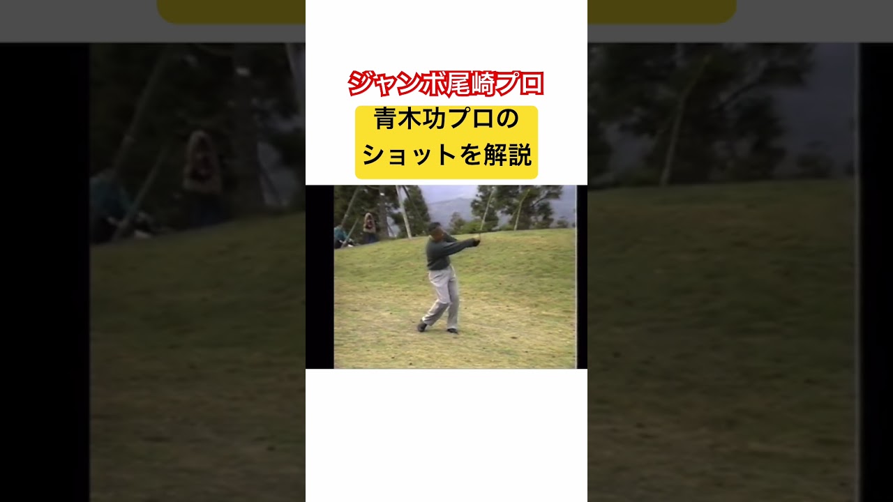 超貴重映像‼️ジャンボ尾崎プロが青木功プロのショットを解説✨ #ゴルフ #golf #ジャンボ尾崎 #青木功