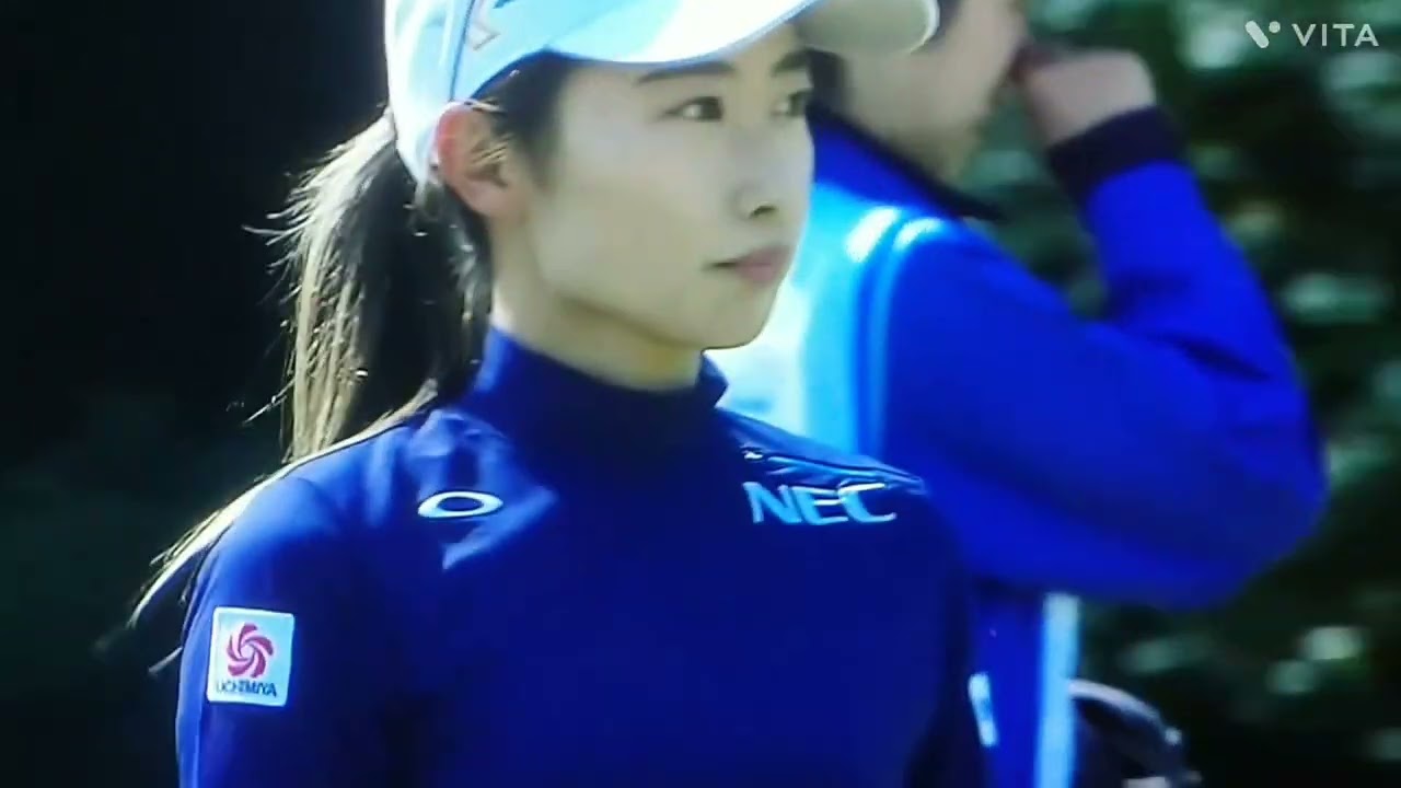 安田 祐香プロ❤️凄い難しいアプローチが残った‼️首位陥落😞