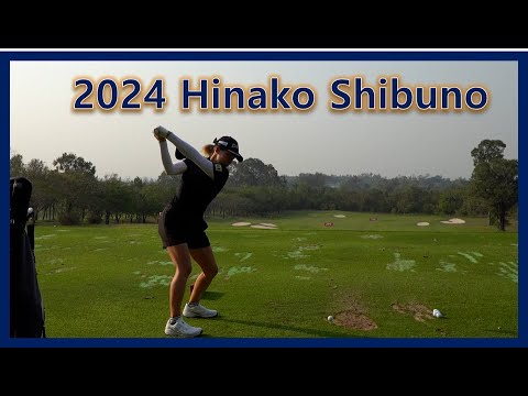 Beauty power hitter _Hinako Shibuno_ Powerful swing motion & Slow Motion,「渋野日向子」プレショット～ルーティン2024