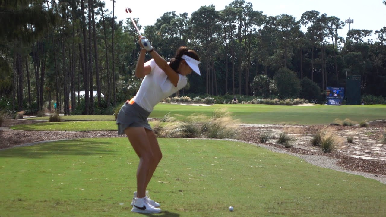 MICHELLE WIE 120fps SLOW MOTION DRIVE GOLF SWING 2015 CME CHAMPIONSHIP 1080p HD