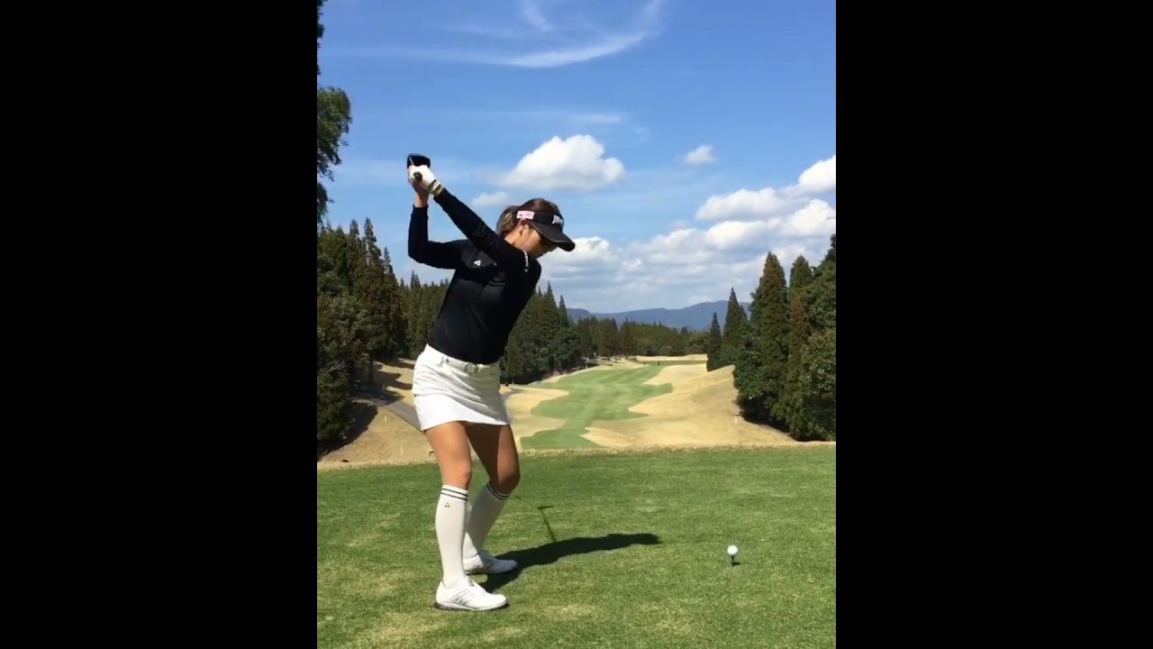 【ドライバースイング】キム ハヌル（Kim Ha-neul）スローモーションあり