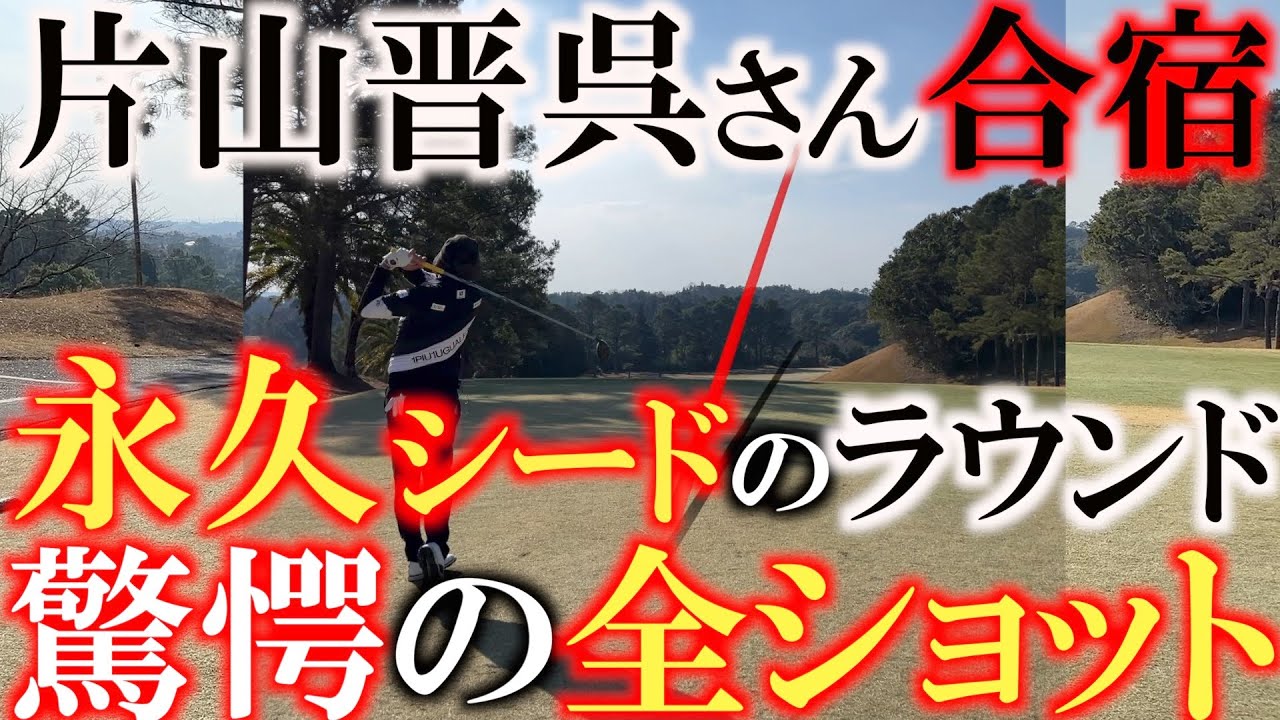 【貴重映像】現役永久シード片山晋呉さんの全スウィングと全ショットを収録　シーズンイン直前のプロの仕上げ作業は圧巻　ショットトレース付き　＃片山晋呉　＃脇元桜　＃宮崎国際ＣＣ