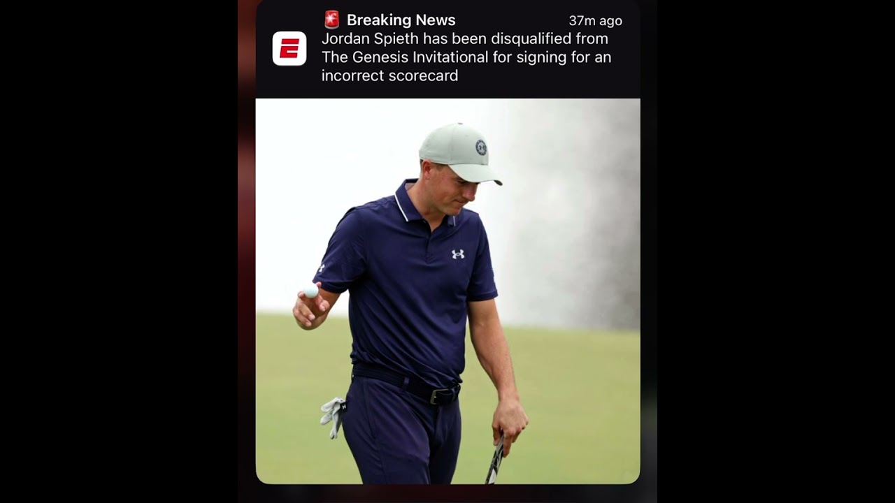 Jordan Spieth Disqualified from Genesis Invitational