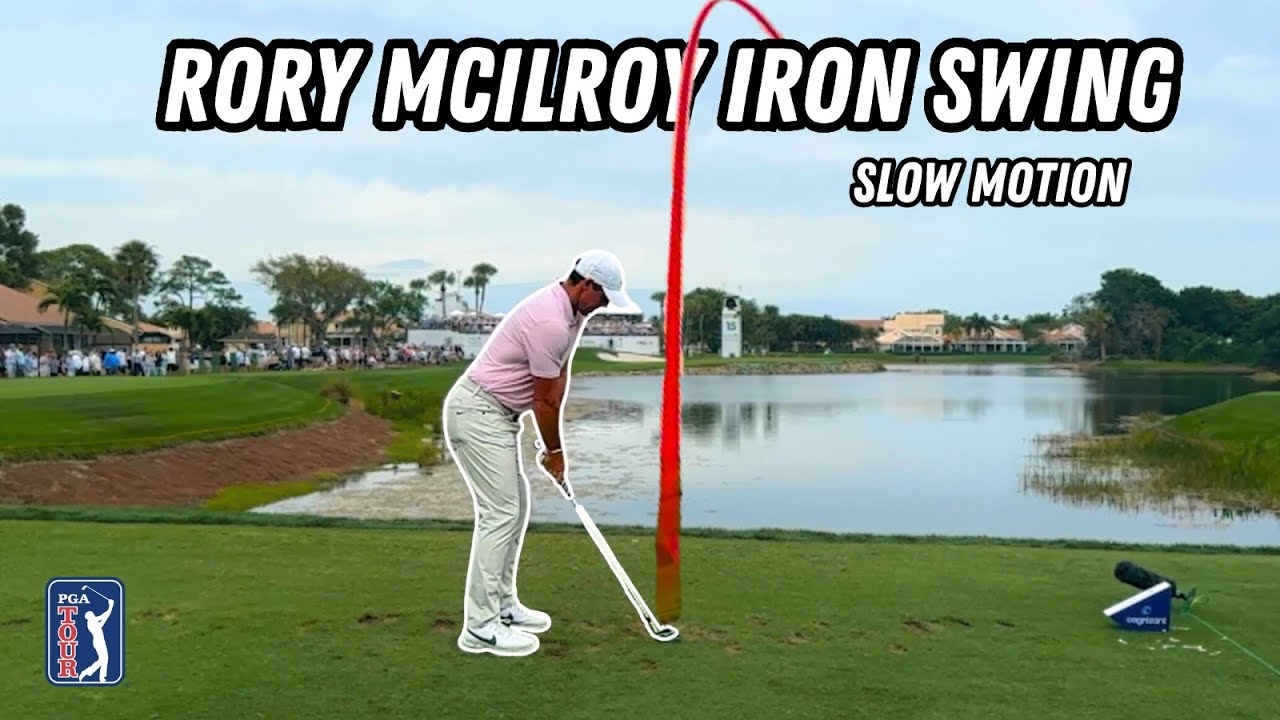 Rory McIlroy Iron Swing In Slow Motion | 2024