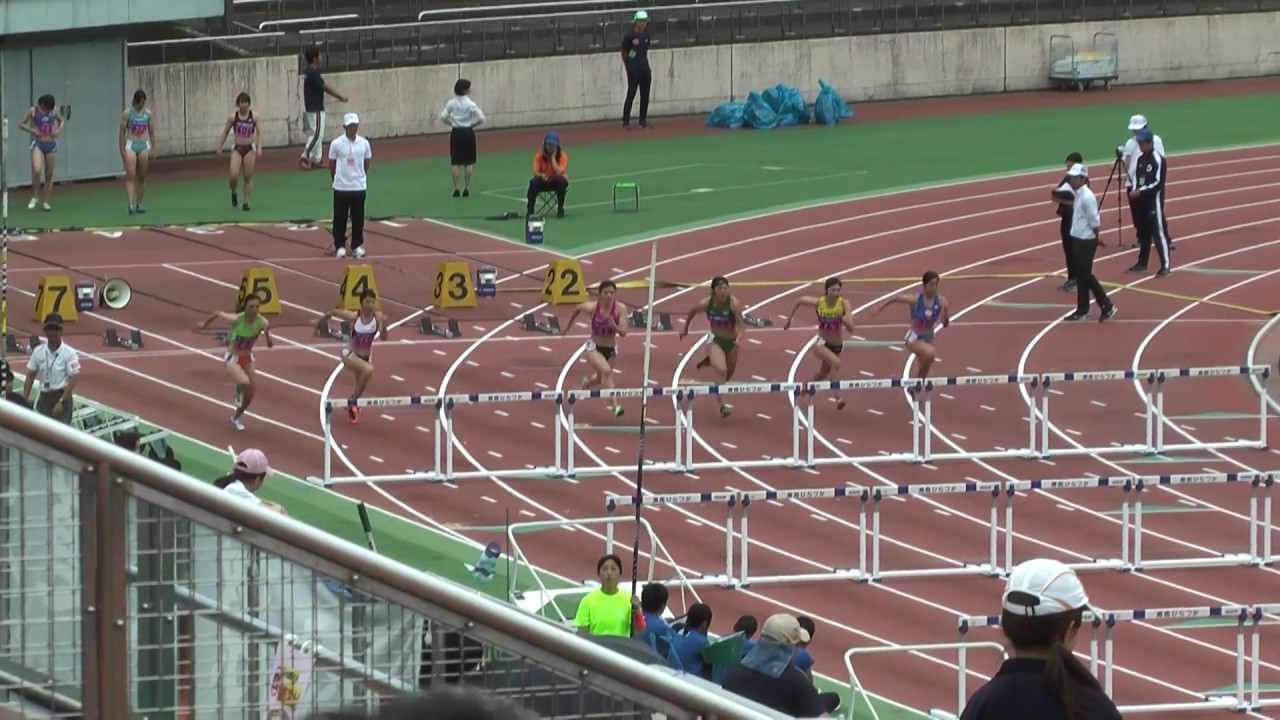 H29　個人選手権　女子100mH　予選7組