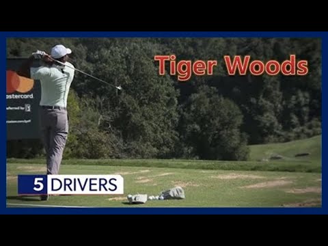 Tiger Woods WarmUp Practice & Awesome Swing Motion, ゴルフ皇帝「タイガーウッズ」レンジウォームアップ練習スイングモーション＆ニュースイングモーション