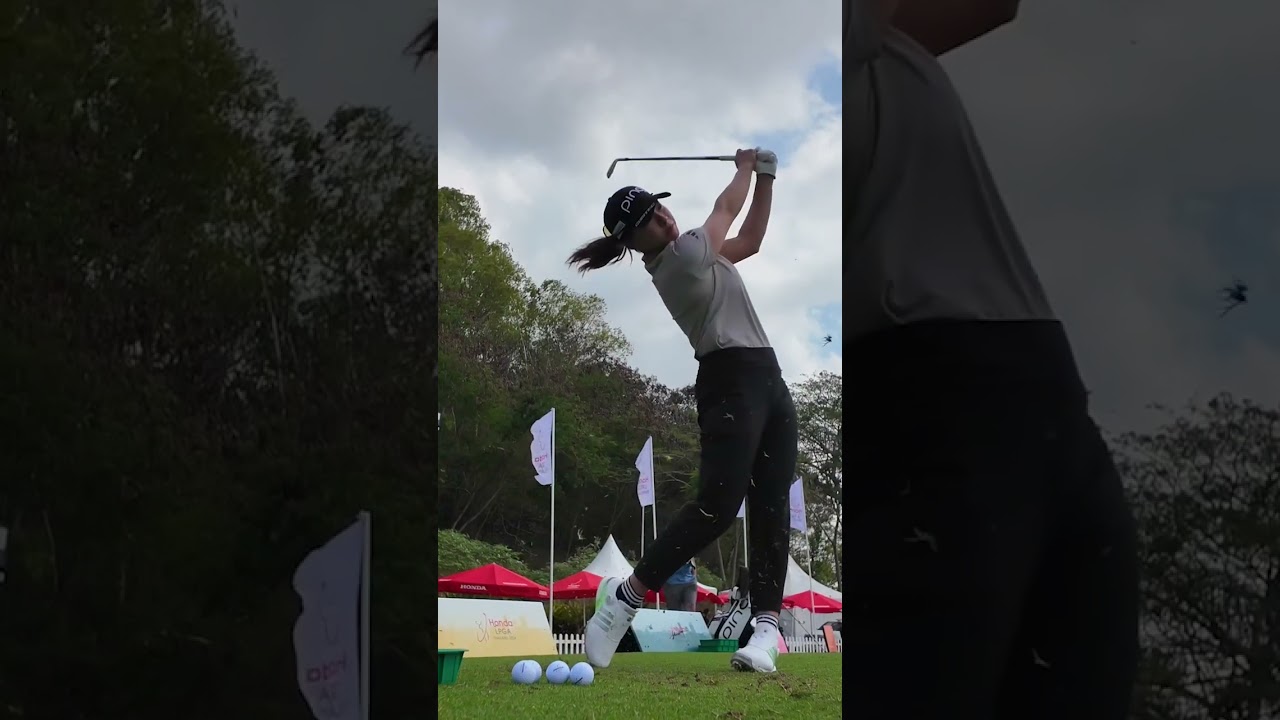 Beauty Golfer Shibuno Hinako Awesome Swing Motion & Slow Motion, 渋野日向子の素晴らしいスイングモーションとスローモーション 2024
