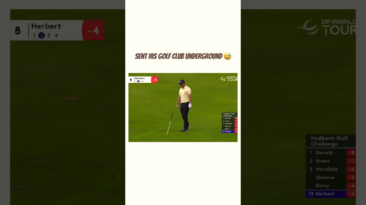 I wonder the fine for that move 🤔 #golf #golfswing #sports