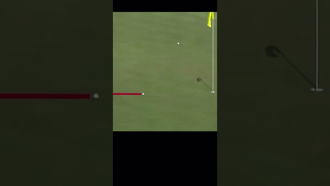 Justin Suh sinks a putt so long it needed a shot tracer