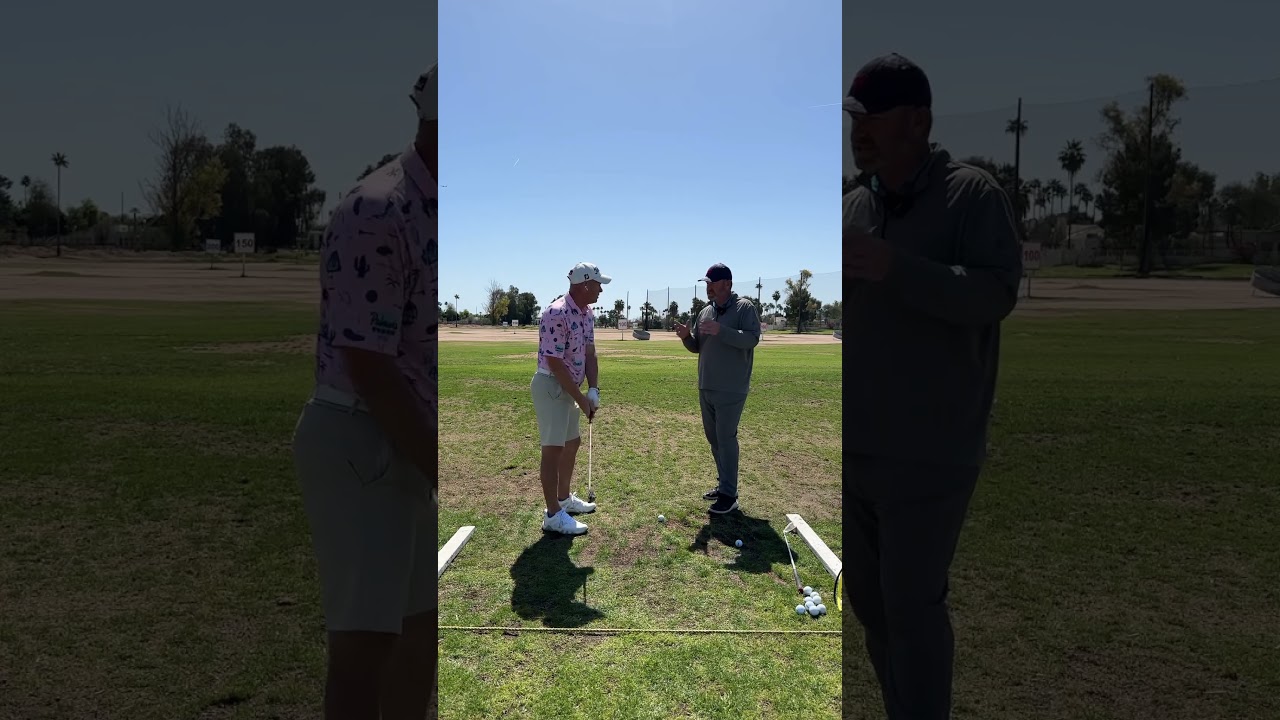 Getting the clubface to match the path leading to baby fades #golfswing #golfswingtips