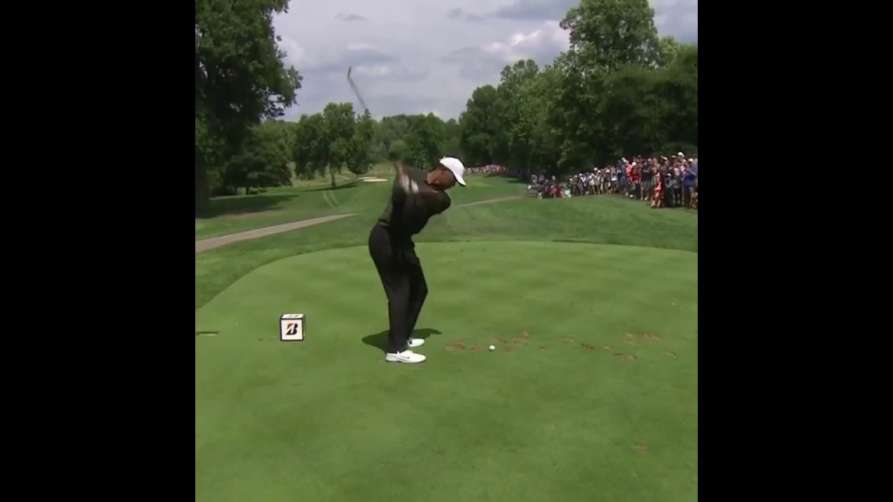 タイガーウッズ　TigerWoods　アイアンスイングスロー