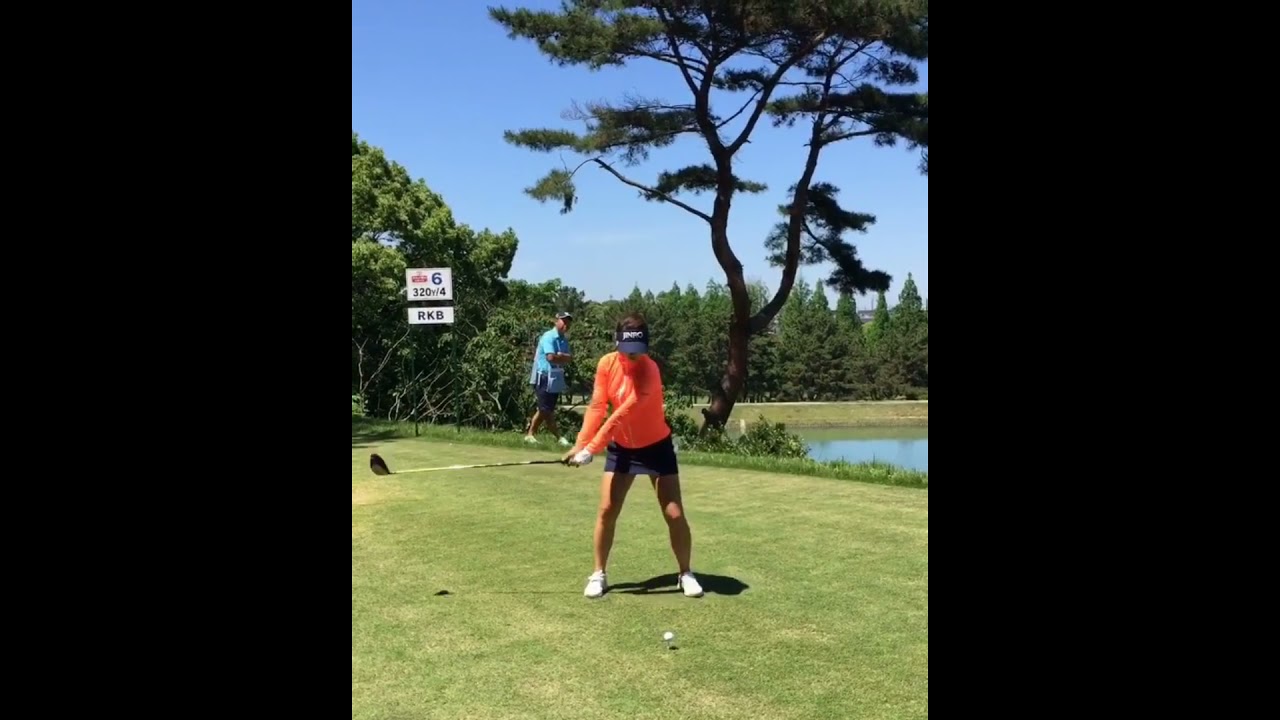 【ドライバースイング】キム ハヌル（Kim Ha-neul）スローモーションあり