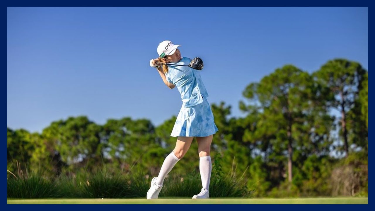 2024 Beauty Power Hitter "Hinako Shibuno" Awesome Swing Motion & Slow Motion, 渋野日向子 素晴らしいスイングモーションと