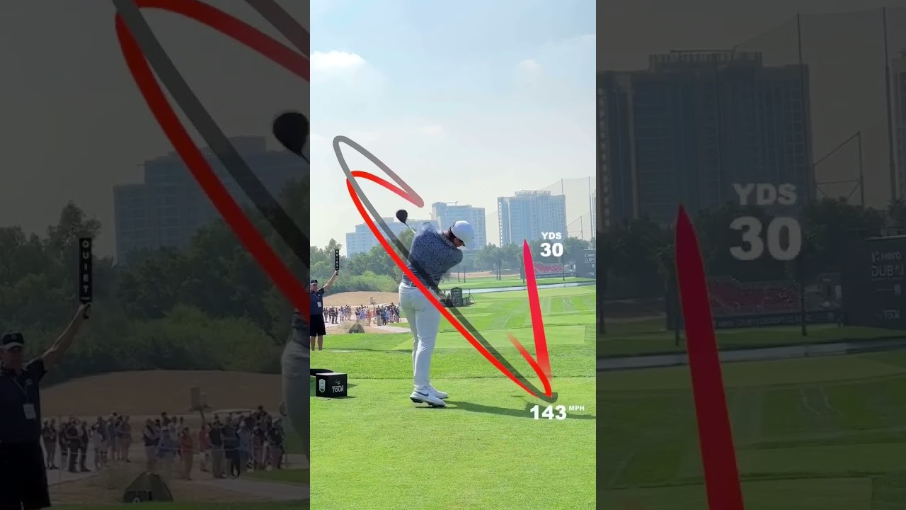 World No.1 Power hitter Rory Mcilroy Fantastic Swing Motion & Slow Motion, 世界No.1パワーヒッターロリー・マキロイ2024