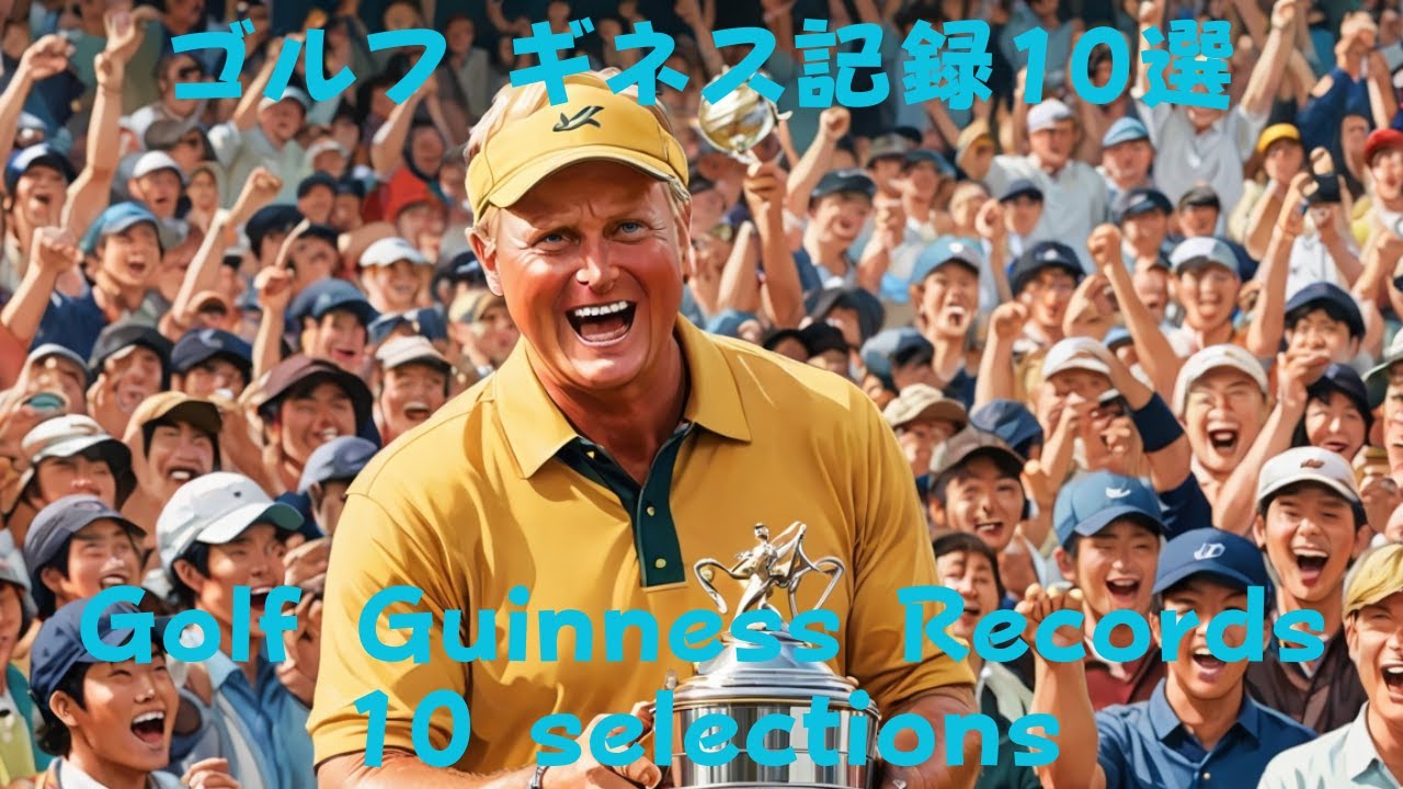 ゴルフギネス記録10選　タイガーウッズやジャックニクラウスといったお馴染みスーパースターの記録から珍記録までお楽しみ下さい！　Golf Guinness Records 10 selections